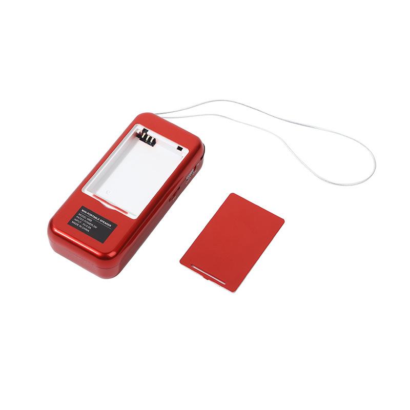 Creative Small Retro Bluetooth Speaker Red Broadcaster Portable Outdoor Speaker UCB Interface Radio Large Capacity Application Scenario