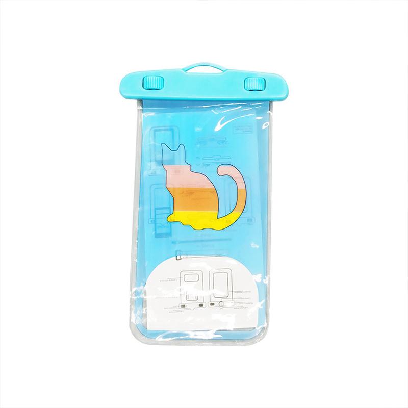 Outdoor Drifting Mobile Phone Waterproof Bag Cartoon Pattern Waterproof Bag Mobile Phone Case Photo Touch Screen Transparent Protective Bag Item Picture