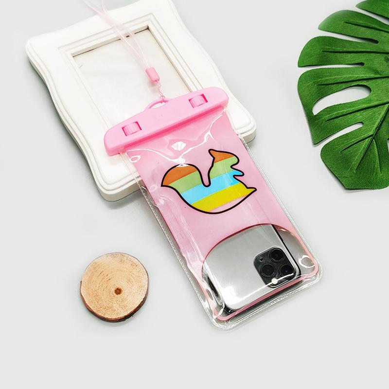 Outdoor Drifting Mobile Phone Waterproof Bag Cartoon Pattern Waterproof Bag Mobile Phone Case Photo Touch Screen Transparent Protective Bag details Picture