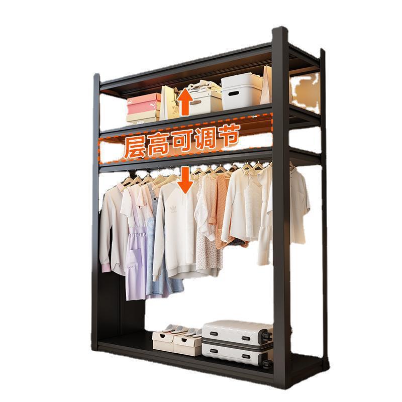 shelf wardrobe open clothes rack simple assembly apartment rental room dormitory wardrobe storage multi-layer storage rack Item Picture