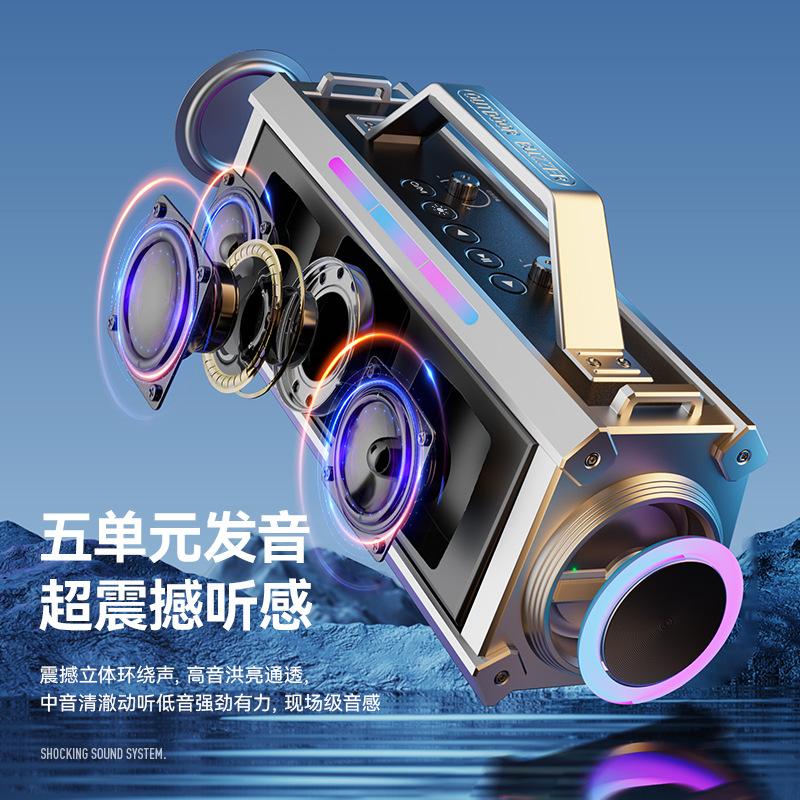 outdoor dedicated karaoke audio high-power 200w microphone integrated portable large volume ultra-long life battery bluetooth speaker details Picture