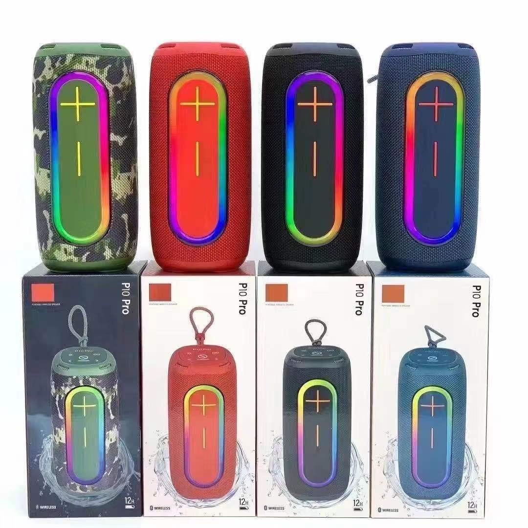 new p10 pro portable wireless bluetooth speaker high power war drum outdoor rgb color light player Application Scenario