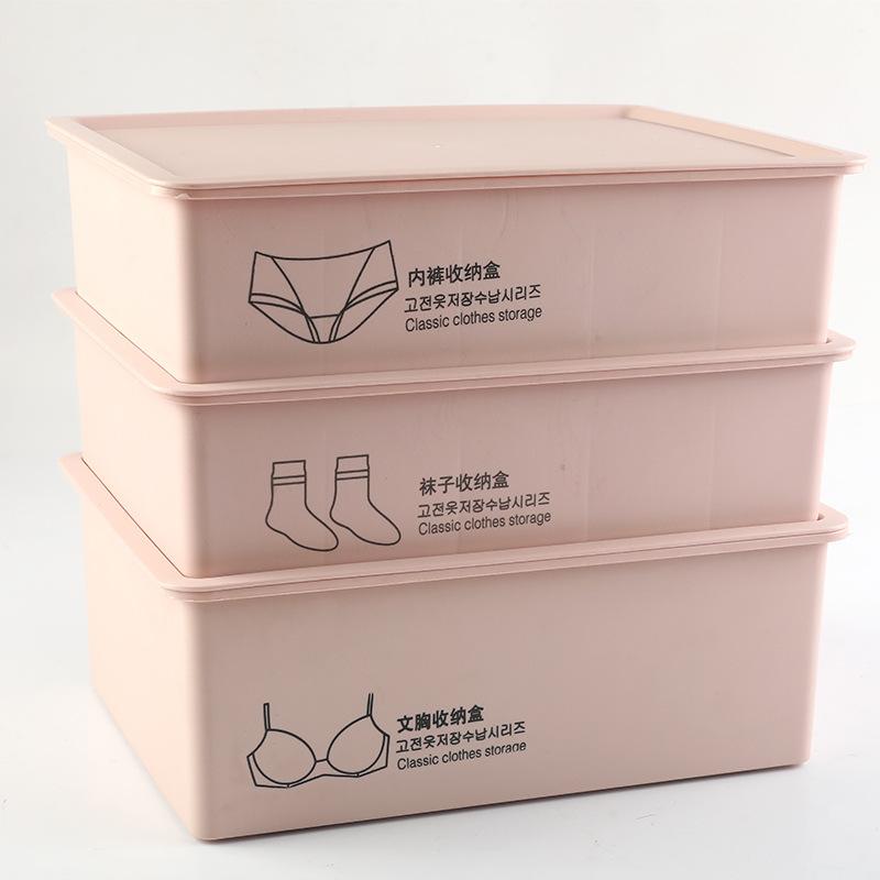 underwear storage box wardrobe wardrobe plastic storage cabinet panty socks bra storage box organizing box factory Application Scenario