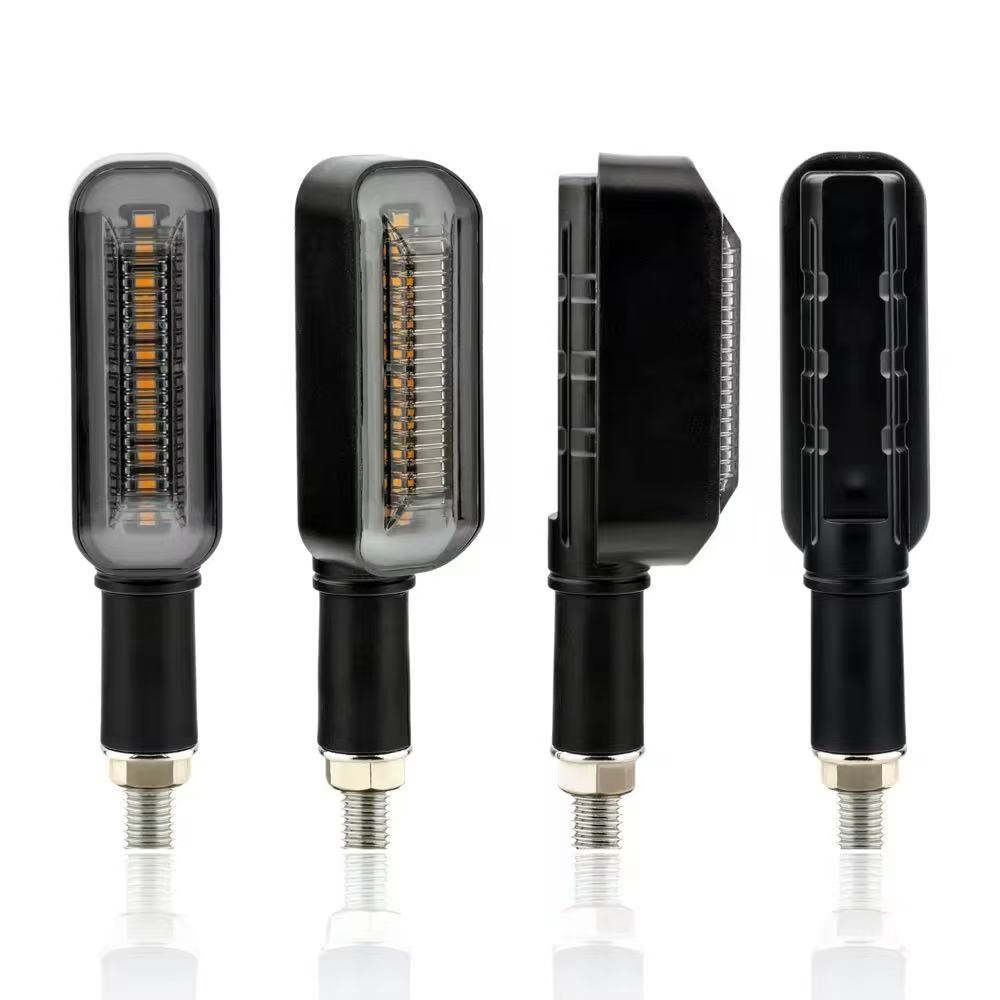 Motorcycle LED turn signal light 12V yellow flowing light taillight turn signal indicator light details Picture