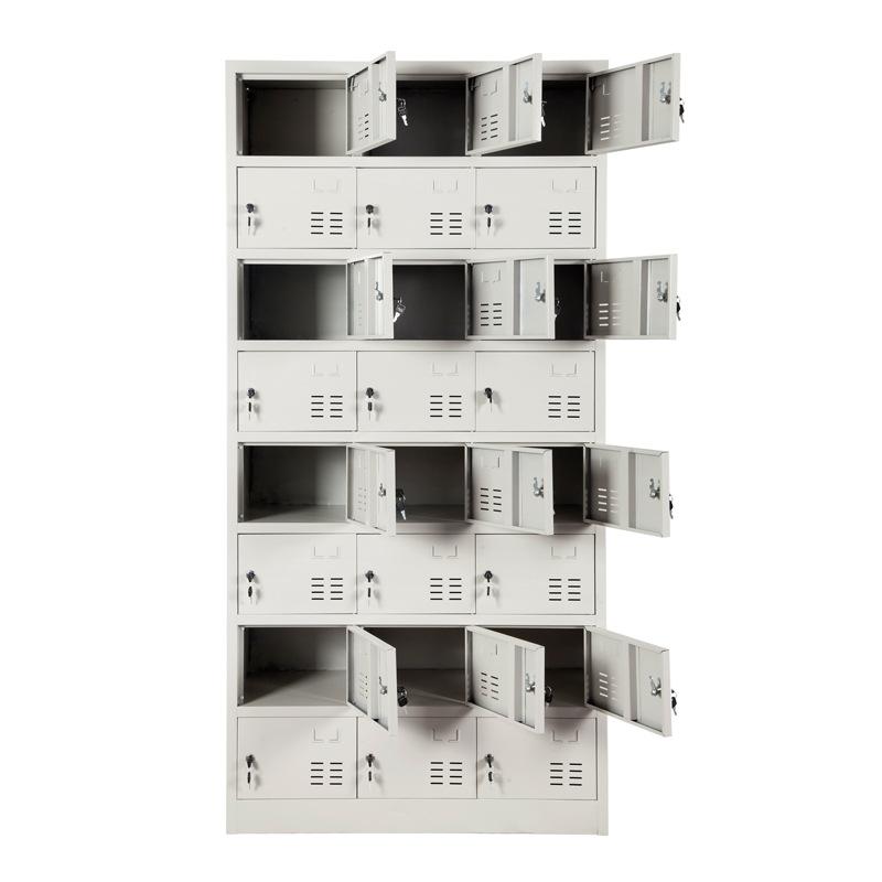 wardrobe staff dormitory steel wardrobe factory locker locker locker room six door 12 door 24 grid shoe cabinet iron locker Item Picture