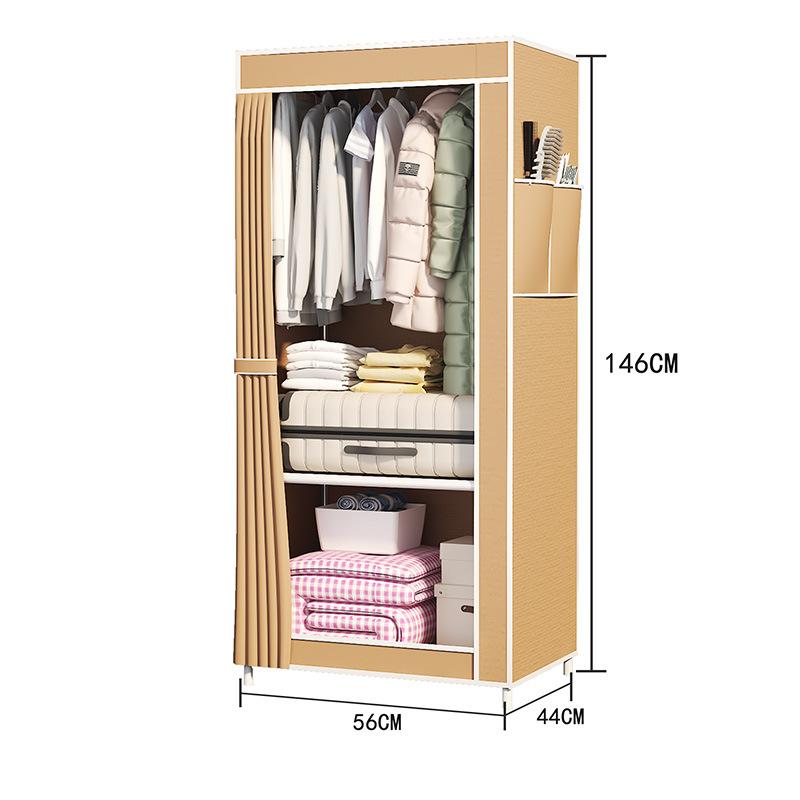 south america household simple type storage little closet student dormitory dustproof wardrobe shoe cabinet storage clothes locker Item Picture