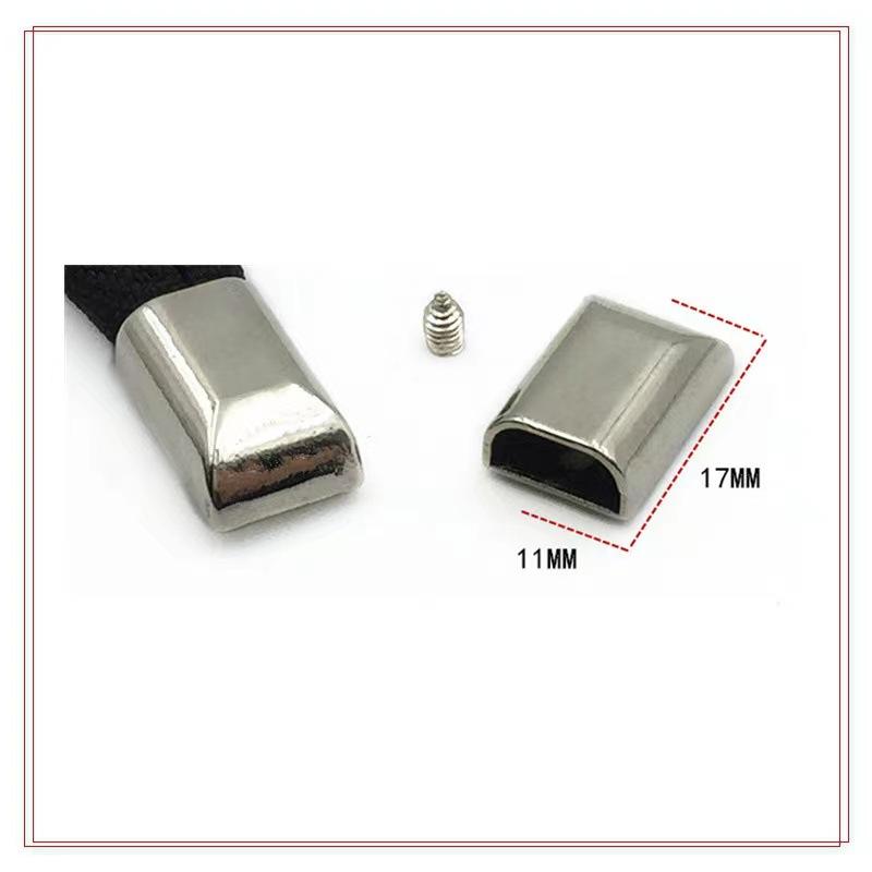 in stock sales alloy tail clamp zipper tail clip tail clamp leather bag luggage alloy square tail clamp metal tail buckle screw tail clamp Specification drawing