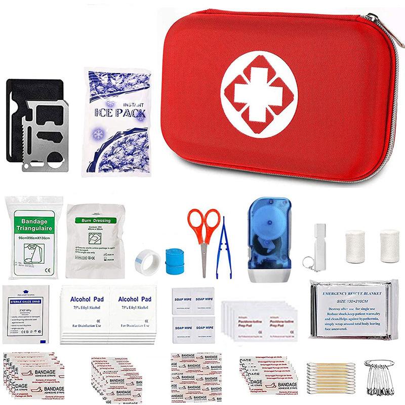 Family Outdoor Eva Emergency Kit Outdoor Survival Supplies Survival Equipment Camping SOS First Aid Kits Multi-Function Tool