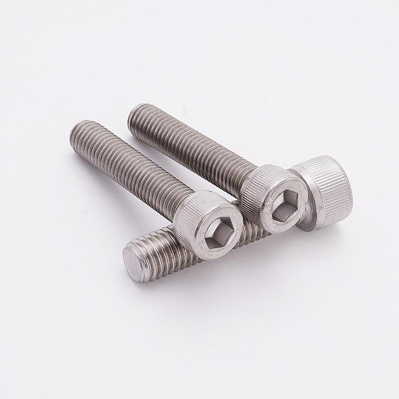 304 stainless steel cylinder head hexagon socket head cap screw din912 knurling cup head hexagon bolt screw m3m12 Specification drawing