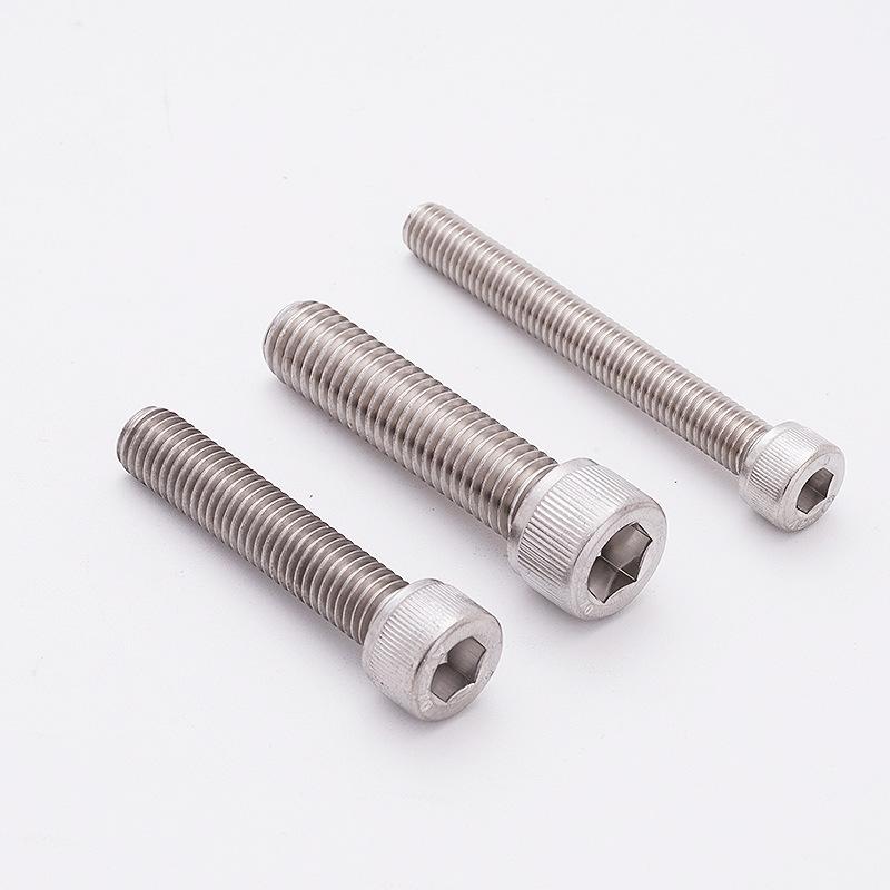 304 stainless steel cylinder head hexagon socket head cap screw din912 knurling cup head hexagon bolt screw m3m12 details Picture