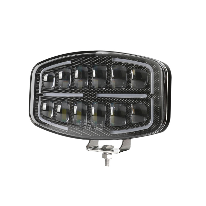 Truck LED work light, 10-inch overhead light, 60W rectangular headlamp, fog lamp, new European truck light pic 3