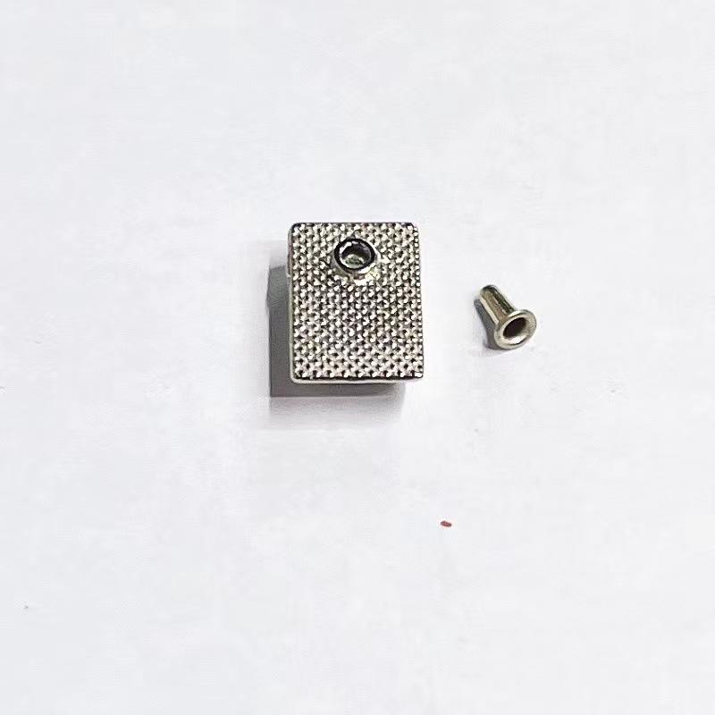 in stock sales alloy tail clamp zipper tail clip tail clamp leather bag luggage alloy square tail clamp metal tail buckle screw tail clamp Application Scenario