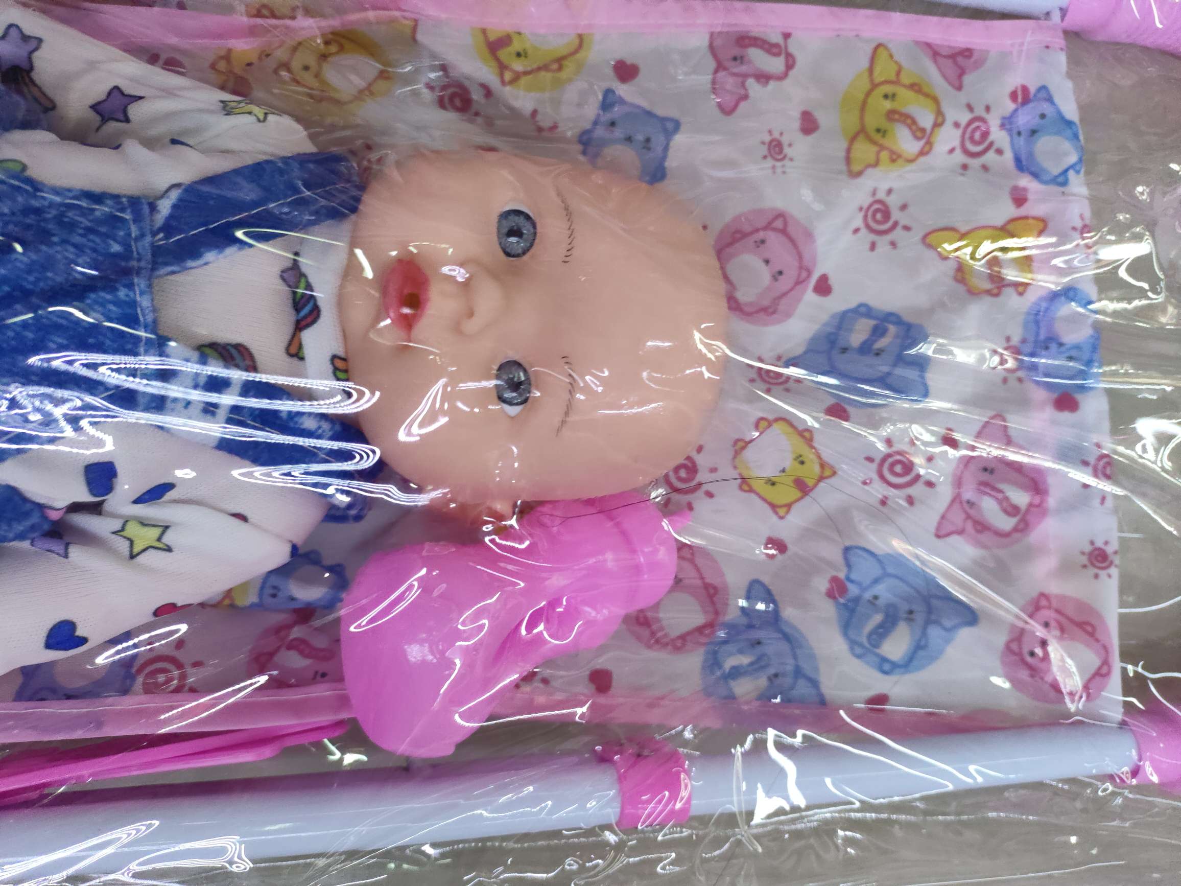 新款娃娃推车套装，男孩女孩两款混装，卡头袋包装。26元/套，36套/箱。娃娃推车新款热销详情图4