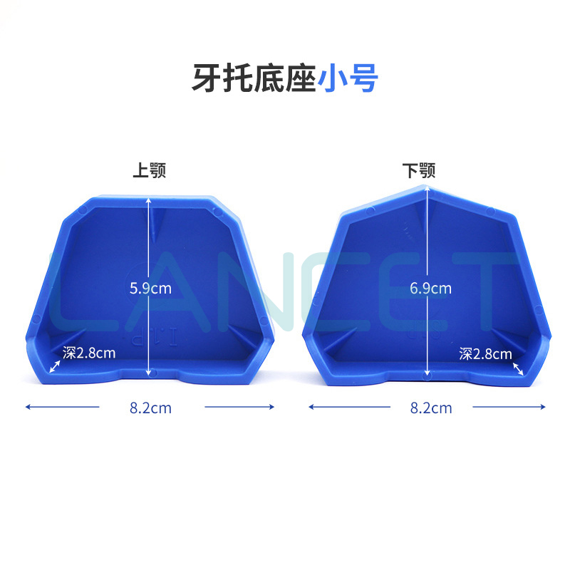 牙科硅橡胶带脚牙托底座印模灌模石膏底座齿科模型底座口腔材料详情6