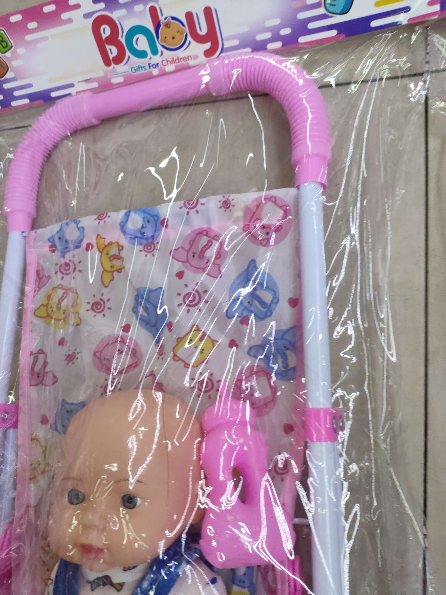 新款娃娃推车套装，男孩女孩两款混装，卡头袋包装。26元/套，36套/箱。娃娃推车新款热销详情图7