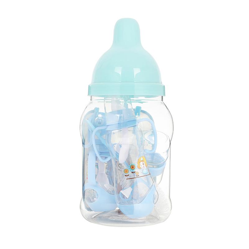 Barrel Infant Feeding Care Suit 8-Piece Infant Feeding Bottle Baby Bottle Brush Saliva Towel Breast Pump