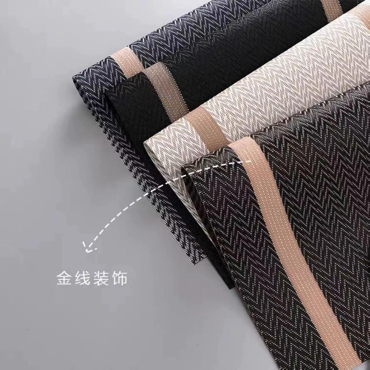 gold silk two horizontal strips heat proof mat non-slip and oilproof placemat western-style dining table table cloth coaster high quality placemat cross-border wholesale Application Scenario