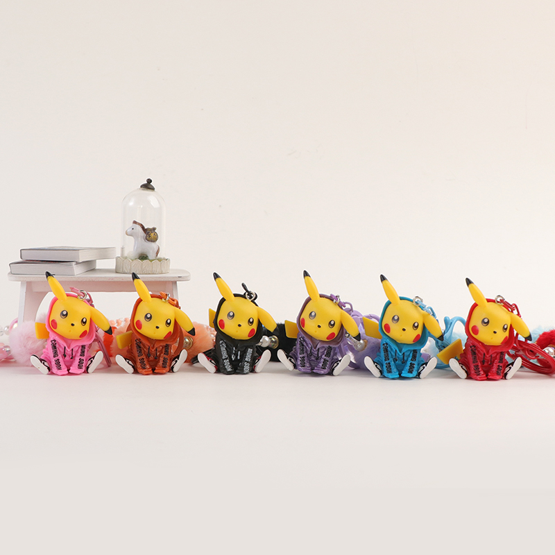 Small solid hoodie pickup, birthday cake decoration, Pokemon cake baking figurine Specification image