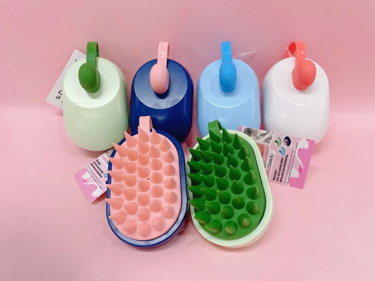 洗头刷白底实物图