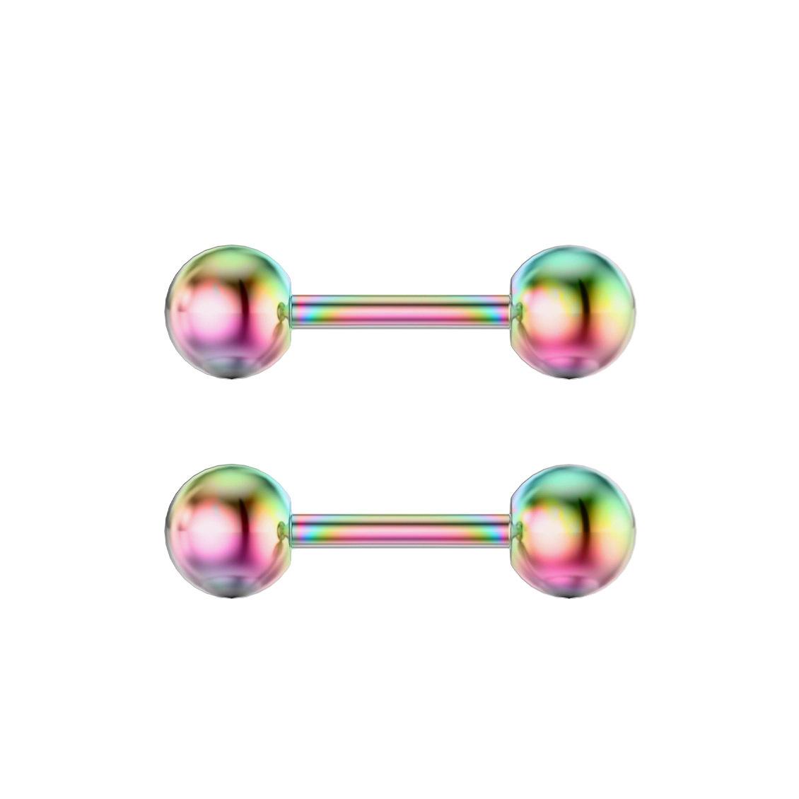 nightclub boy stainless steel ear bone nail ear rings mini twist ball plated steel ball earrings thin needle piercing jewelry Application Scenario