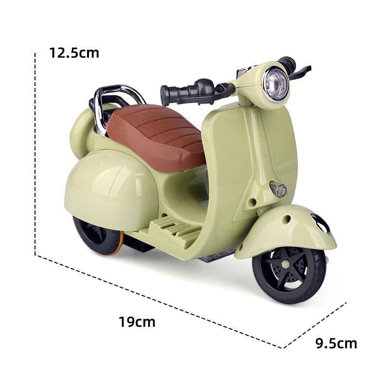 douyin online influencer same electric motorcycle hamster mount colorful light music rotating pet toy car wholesale Item Picture