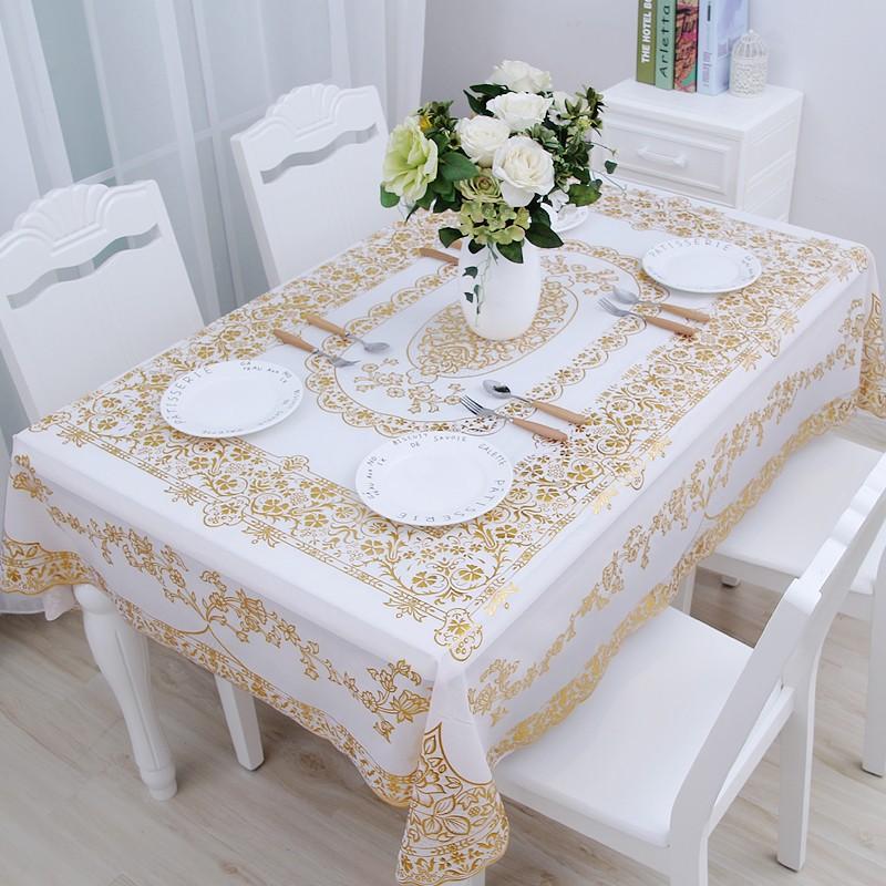 european tablecloth pvc waterproof oil-proof anti-scald disposable table cloth household rectangular light luxury ins style coffee table mat Application Scenario