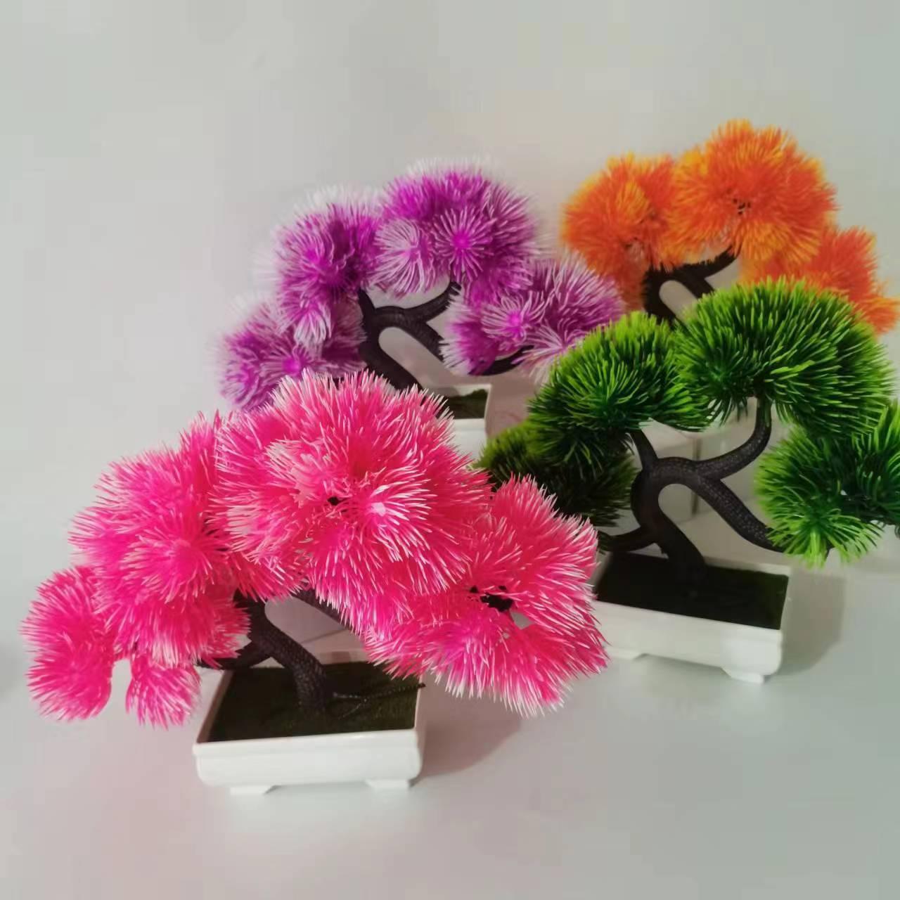 home living room desktop artificial flower artificial green plant bonsai floriculture artificial plant decoration welcoming pine small tree potted plant
