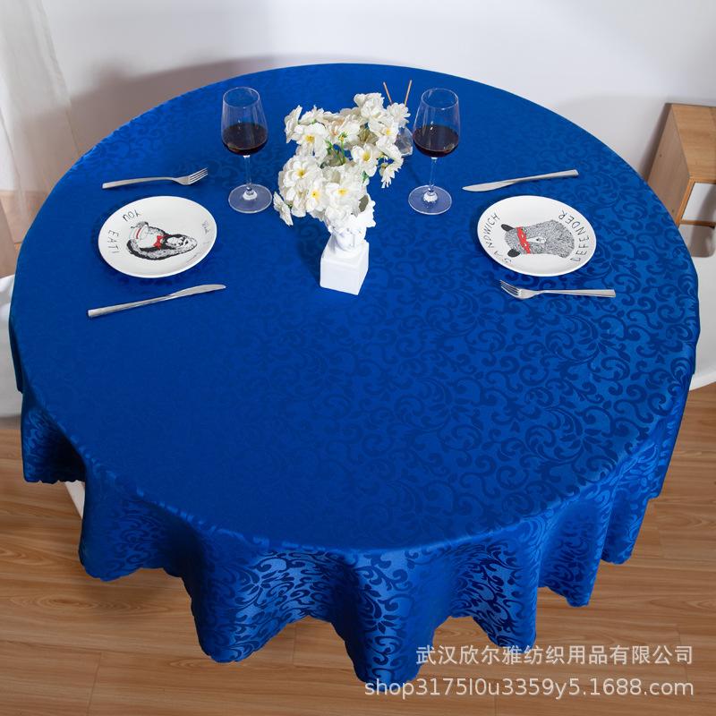round table cloth tablecloth hotel hotel round table cover large round table tablecloth non-waterproof household restaurant tablecloth fabric Item Picture