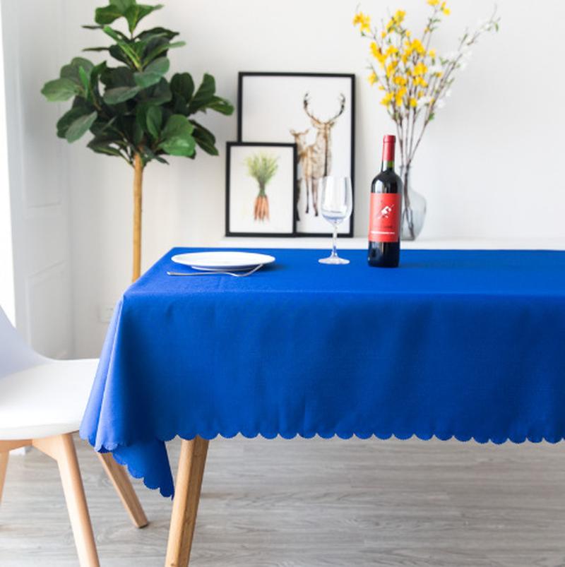 dining table cloth solid color white dining table cloth rectangular polyester meeting cloth rectangular table cloth Application Scenario