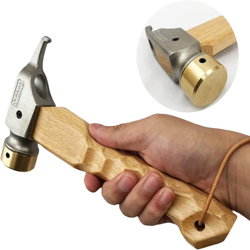 outdoor multi-function tool tent campsite claw hammer canopy pull-out staple camping hammer stainless steel copper hammer Specification drawing
