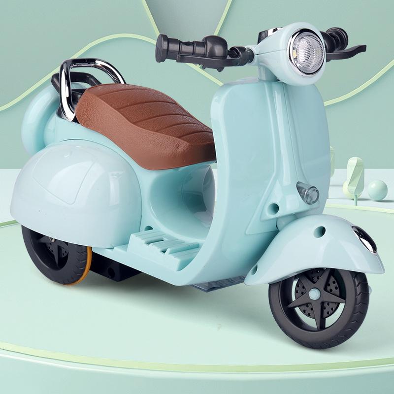 douyin online influencer same electric motorcycle hamster mount colorful light music rotating pet toy car wholesale Specification drawing