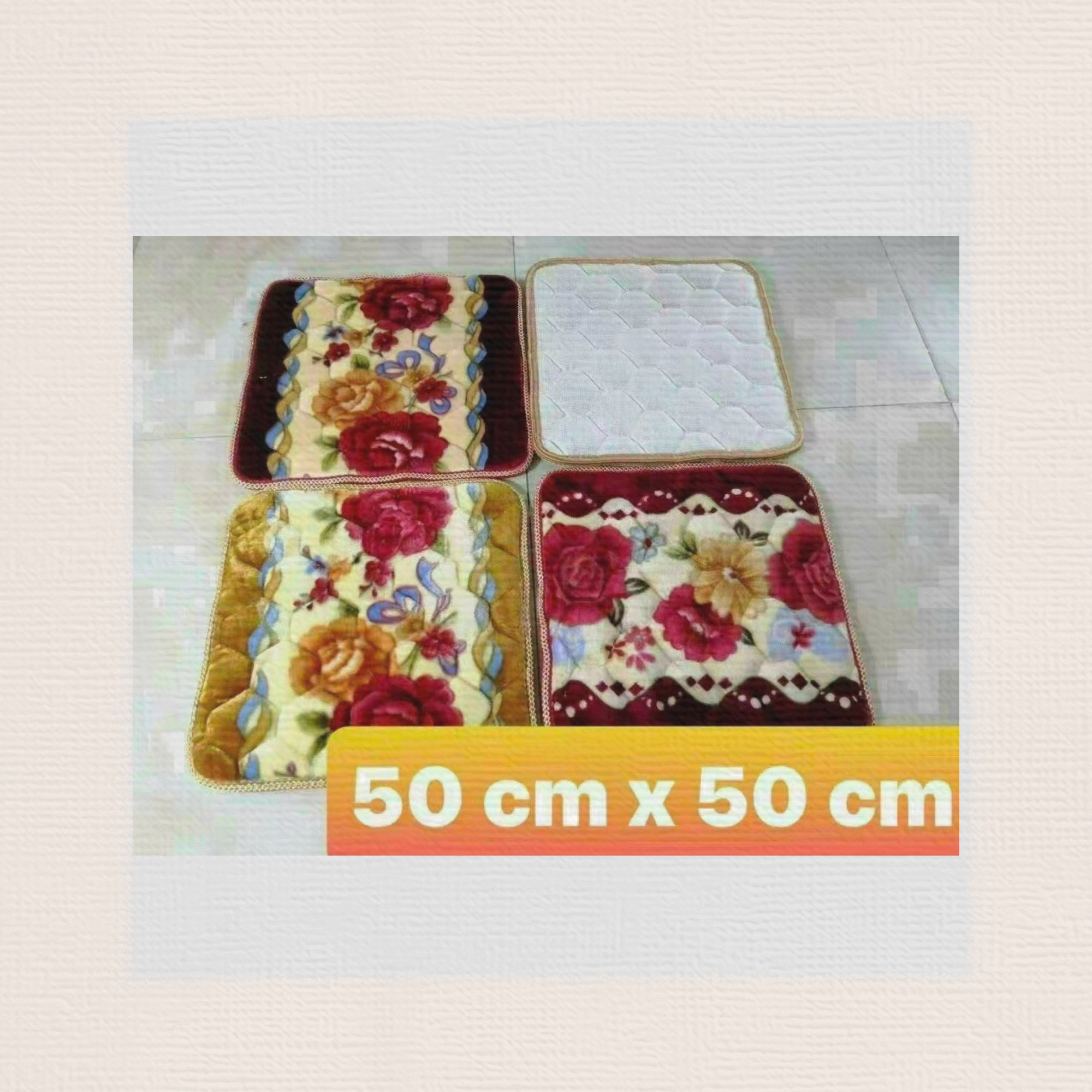 New Year's festive sofa cushion, home warmth cushion, wooden stool cushion, chair cushion, flannel seam cushion, seat cushion. The inner material is white cotton fabric. Flannel comes in multiple colors and the size is 50*50cm Application Scenario