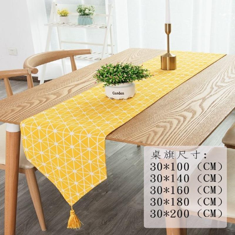table runner simple coffee table cloth long table tea table cloth fabric shoe cabinet cloth cover towel bed flag tail towel independent station cross-border Application Scenario