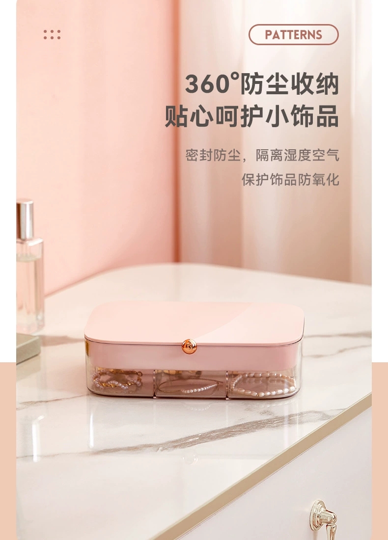 L40-LSHZ13 Jewelry Storage Box, multi-layer covered classified storage box for jewelry and rings, accessory box detail image 9