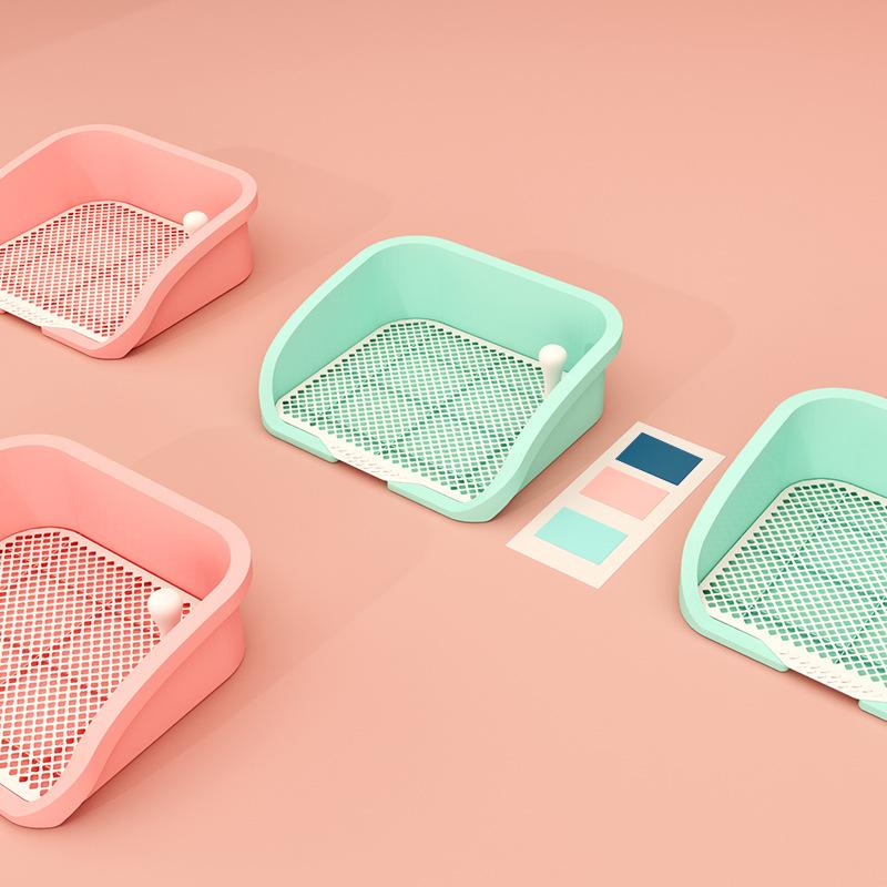 factory wholesale new fence splash-proof dog toilet teddy/french bulldog small dog  litter box urinal thickened pet toilet details Picture