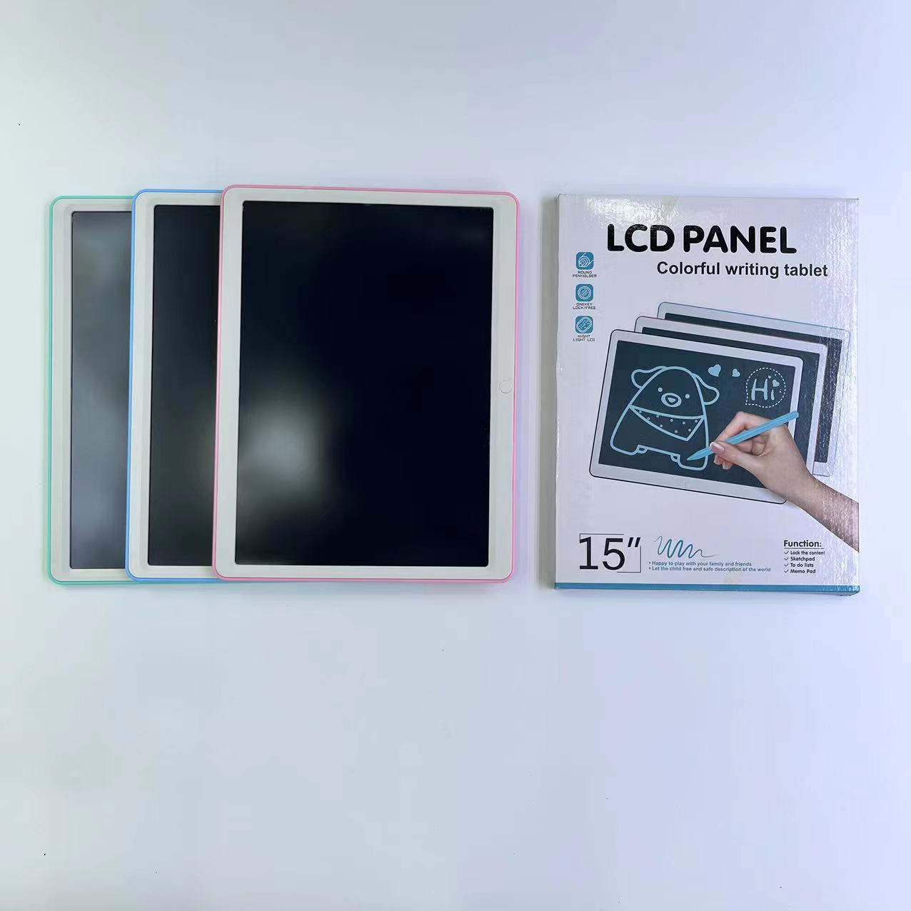 1501C彩屏手写板电子手写板LCD显示屏 写字板便携式绘画板 创意手寫板高清晰度 省电环保手写屏详情图3
