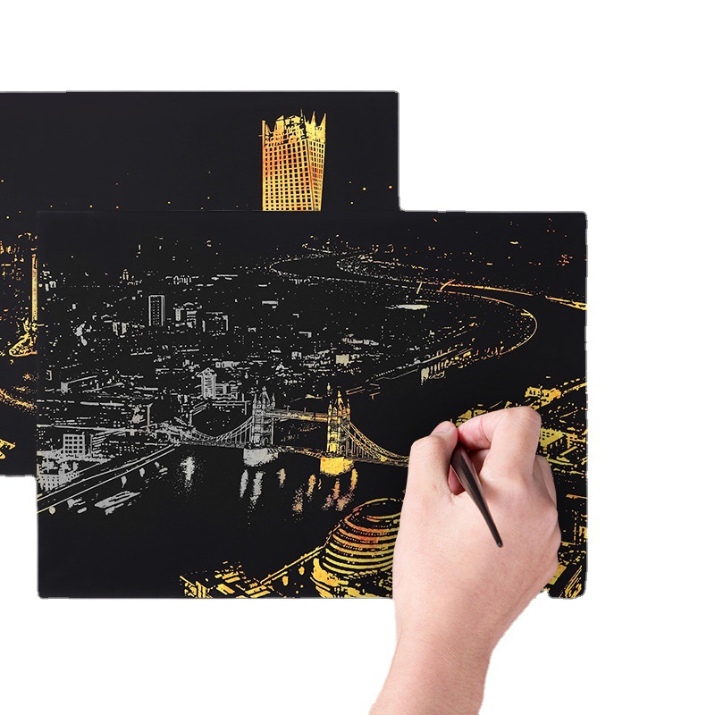 水彩纸/画画本/数字油画/书法国画套装/宣纸熟宣白底实物图