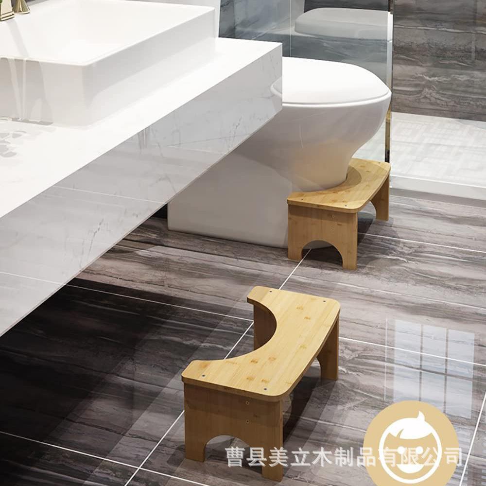 Solid Wood Toilet Stool Toilet Stool Toilet Foot Stool Household Wooden Children's Toilet Stool Specification drawing