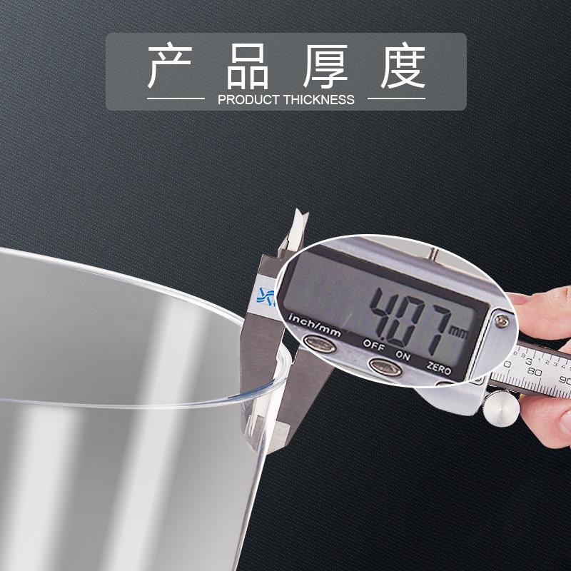 free shipping transparent large trash can plastic household classification toilet toilet living room bedroom office wake-up flower bucket Specification drawing