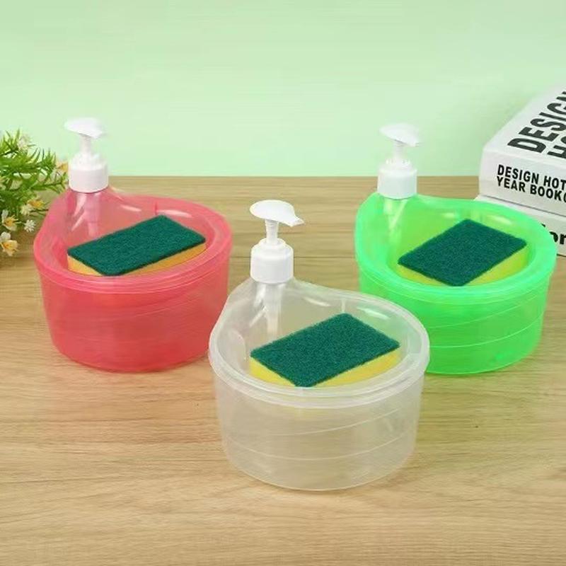 cross-border dish brush soap dispenser soap dispenser bathroom kitchen cleaning press dispenser automatic liquid box soap lye box