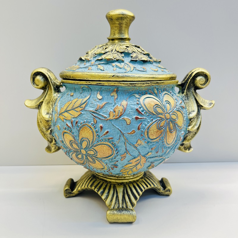 Relief fruit plate, tissue box, vase, high-end home flower arrangement, hotel living room decoration, resin flower arrangement, large vase, home decoration, decorative large vase, TV cabinet decoration, vase, decorative vase, hotel Specification image