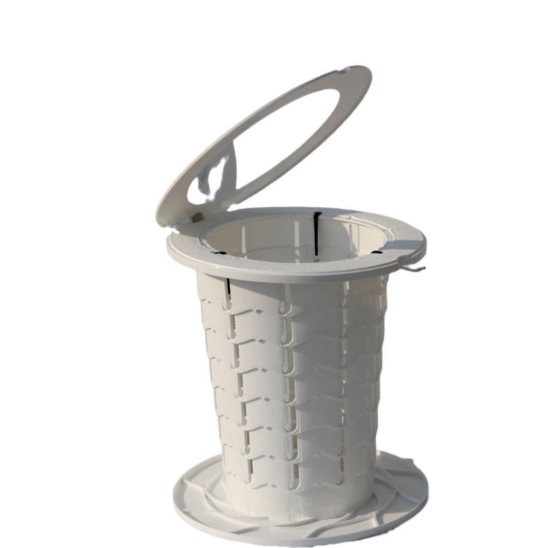 factory in stock outdoor emergency car mobile toilet camping foldable and portable storage bucket trash can simple toilet Item Picture