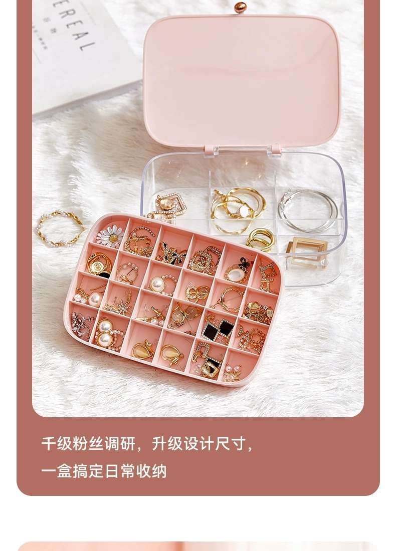L40-LSHZ13 Jewelry Storage Box, multi-layer covered classified storage box for jewelry and rings, accessory box detail image 10