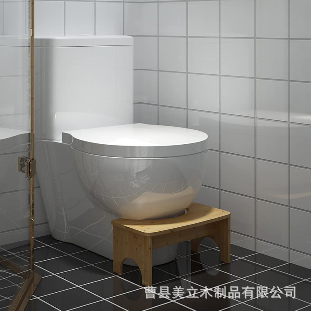 Solid Wood Toilet Stool Toilet Stool Toilet Foot Stool Household Wooden Children's Toilet Stool details Picture