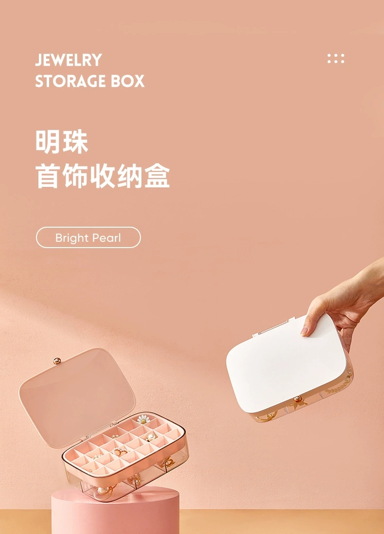 L40-LSHZ13 Jewelry Storage Box, multi-layer covered classified storage box for jewelry and rings, accessory box detail image 2