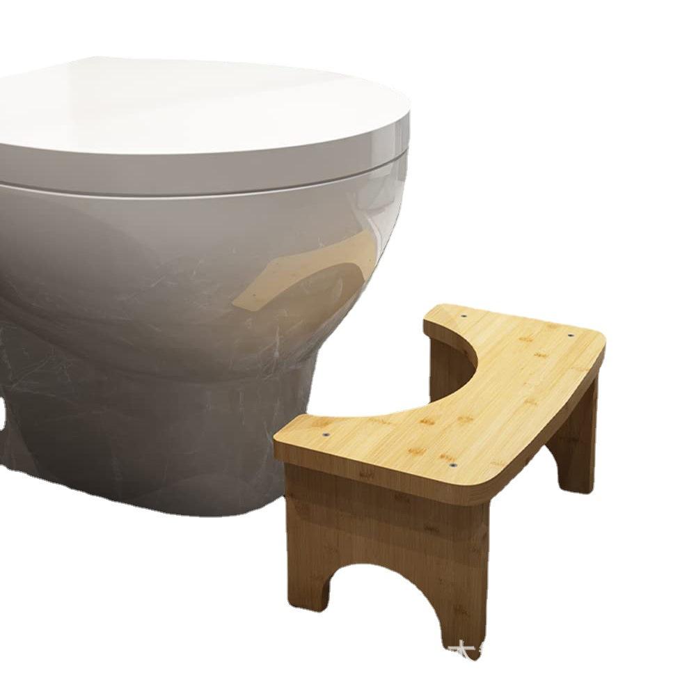 Solid Wood Toilet Stool Toilet Stool Toilet Foot Stool Household Wooden Children's Toilet Stool Item Picture