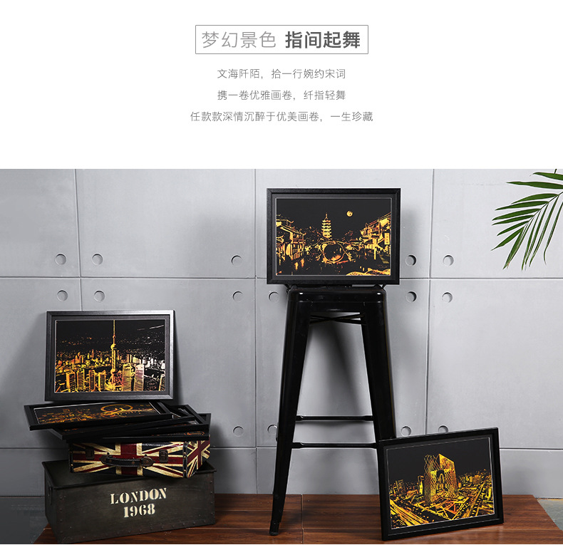 璀璨都市Bright city城市夜景刮刮画详情4