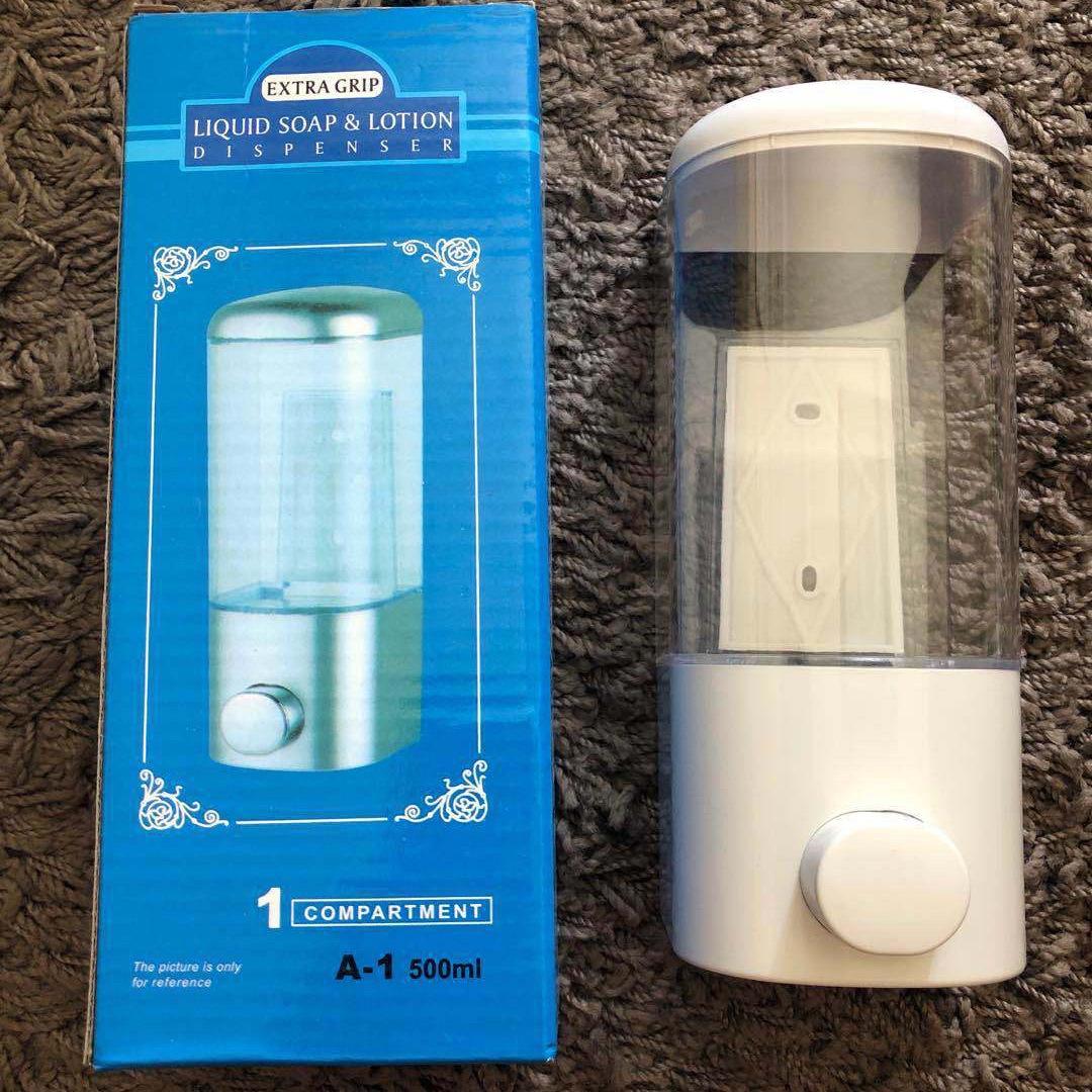 punch-free 500ml plastic soap dispenser hotel hotel household wall-mounted manual liquid soap dispenser dropping liquid type