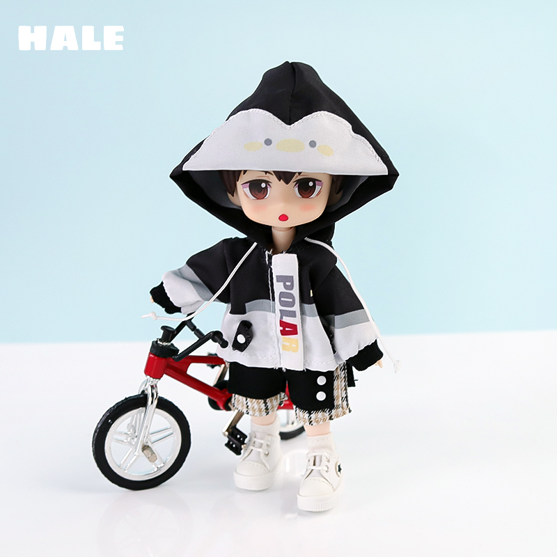 OB11 Penguin Bear Shorts and Coat Set 12 points for simple wear. BJD doll accessories GSC in stock available for wholesale Application Scenario