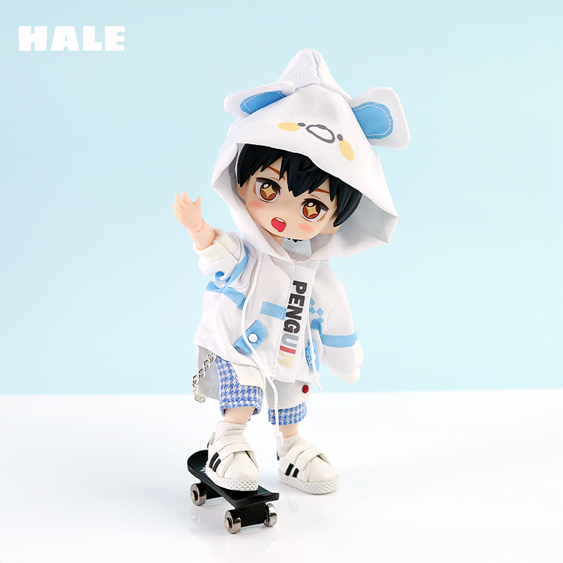 OB11 Penguin Bear Shorts and Coat Set 12 points for simple wear. BJD doll accessories GSC in stock available for wholesale Specification image